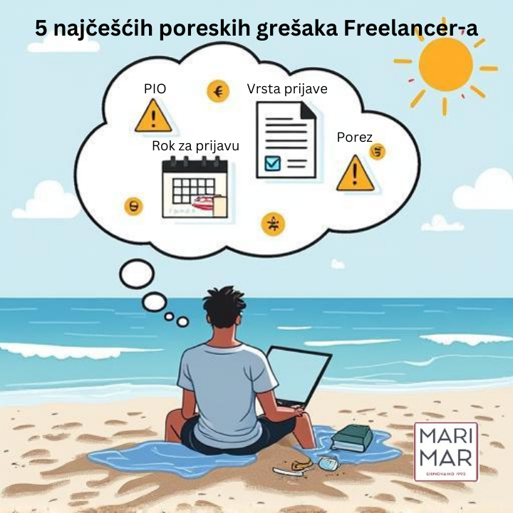 5 najčešćih poreskih grešaka iz prakse Frilensera u Srbiji
